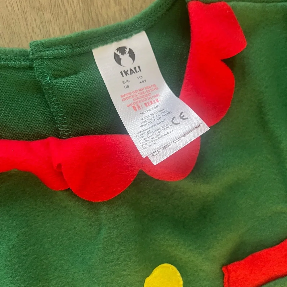 Christmas holiday elf one piece outfit pajama